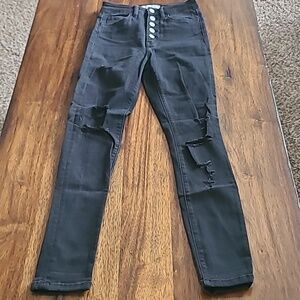 Flying monkey black skinny jeans size 24.